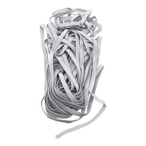 Gray Elastic Bands For Sewing Craft Work TPU Stretchy Durable Material 2 Packs
